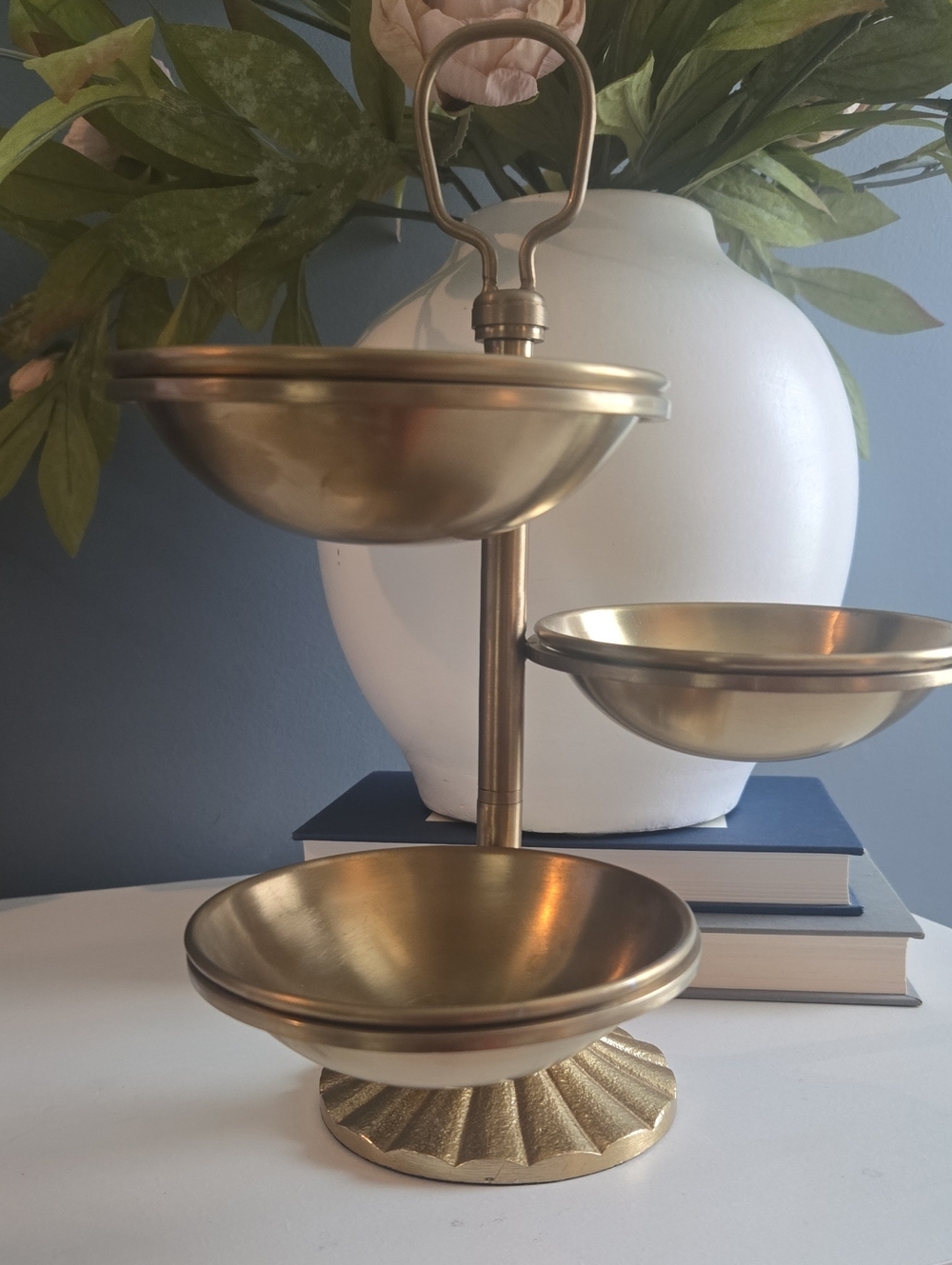 Three-Tier Gold Decorative Serving Stand